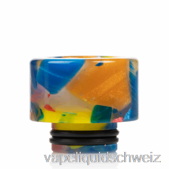 510 Widebore Resin Drip Tip Rainbow Resin Vape Ohne Nikotin